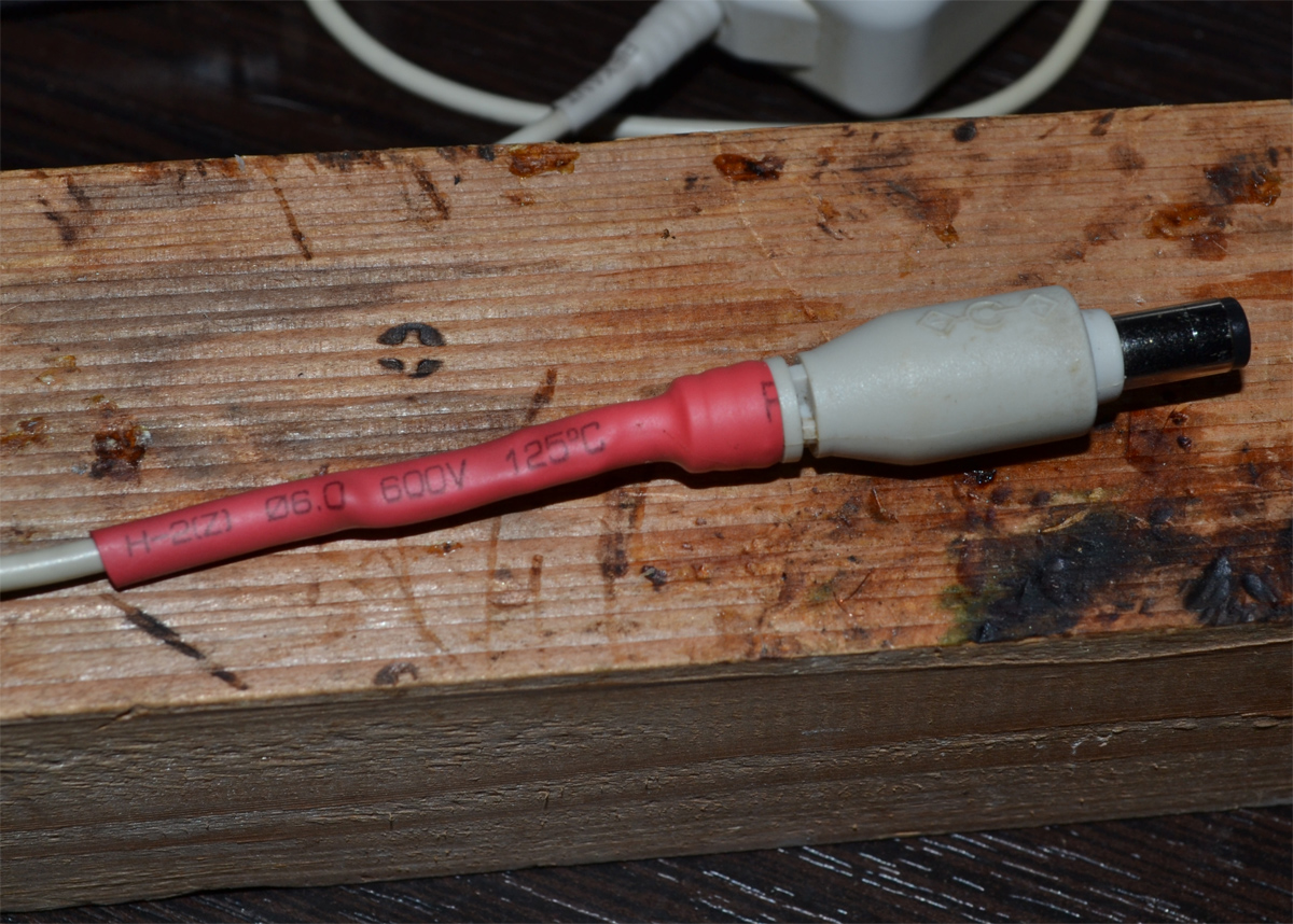 изолируем все места соединения термоусадочной трубкой