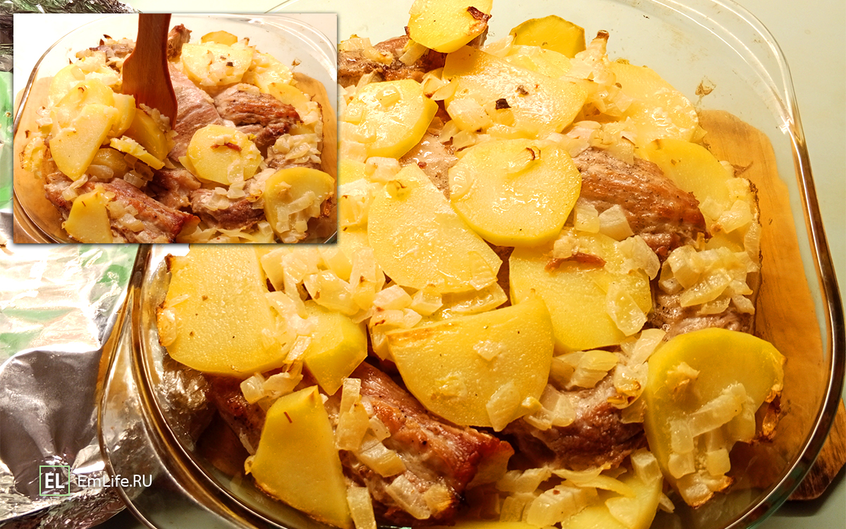 свинина с картошкой