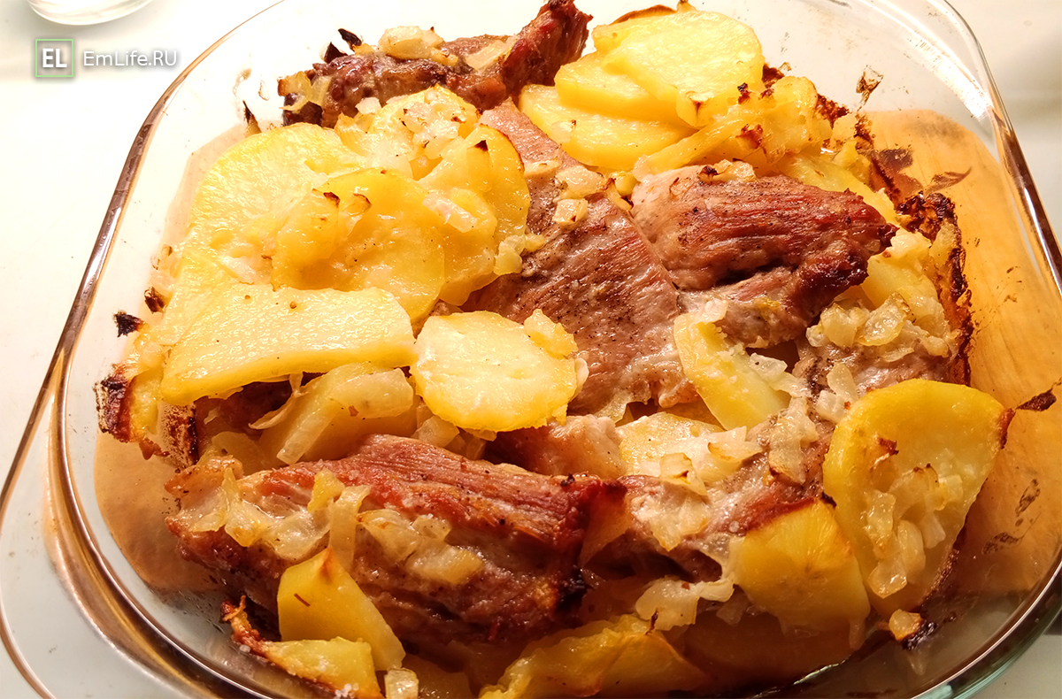 картофель с мясом